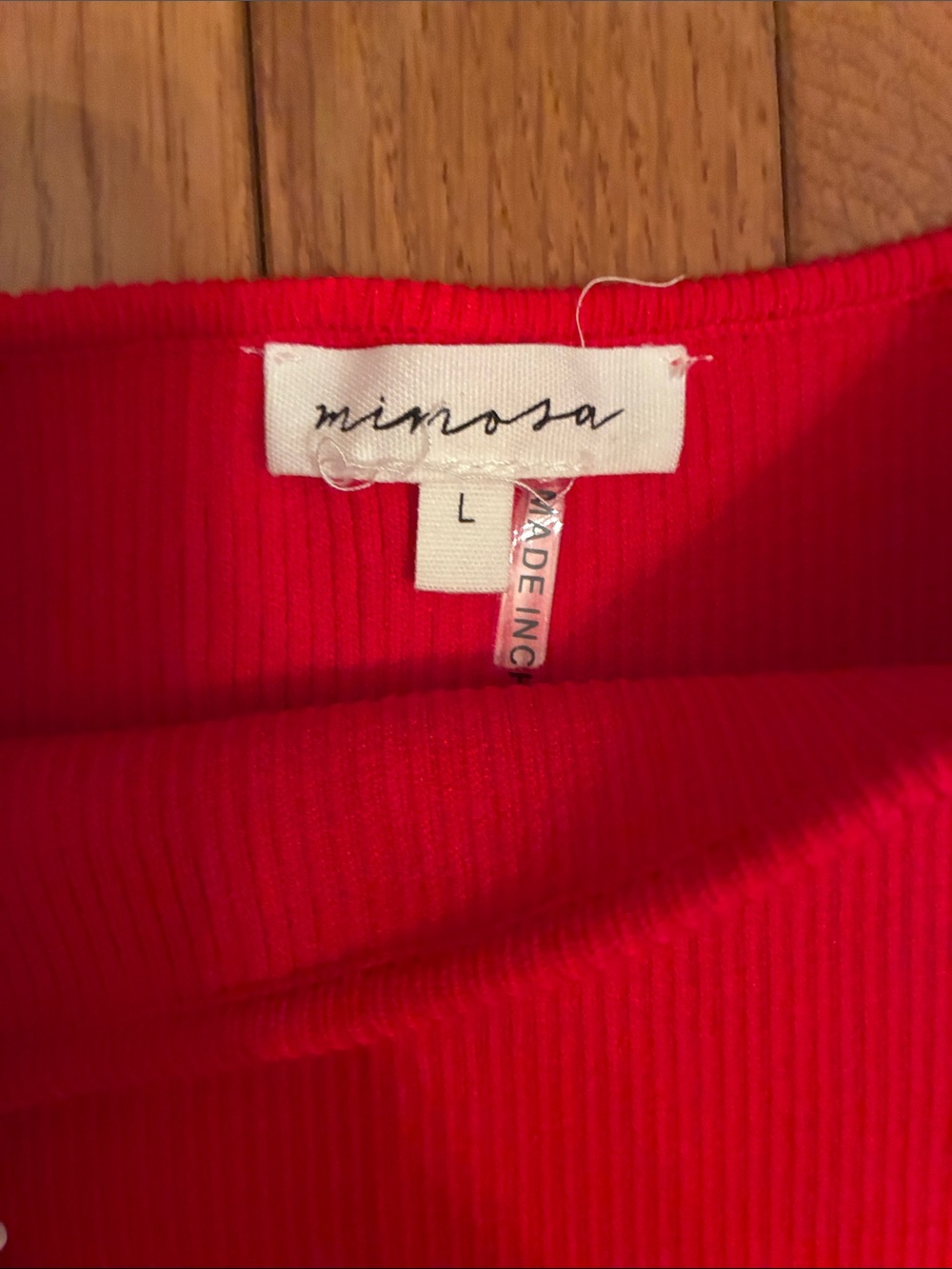 Mimosa Body-Con Ribbed Dress (Red) - Picture 2 of 10